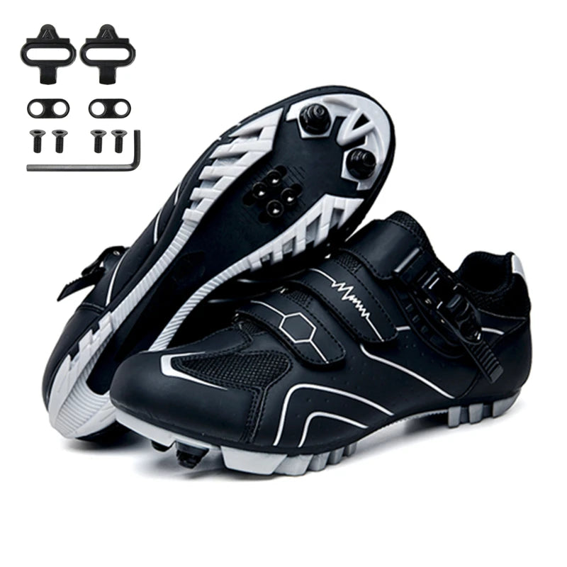 Professional Self-Locking Cycling Shoes Outdoor MTB Pedal Bicycle Shoes Non-Slip Sneakers Racing Road Speed Bike SPD Cleat Shoes