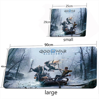 God of War Ragnarok Mouse Pad XXL Mouse Mat Gamer 100X50CM Gaming Accessories Mousepad  Large Keyboard DeskMats Pad for Computer