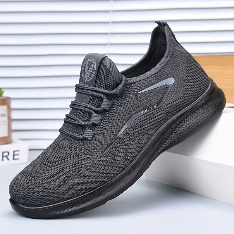 Baskets légères pour hommes, chaussures de marche en maille respirante, antidérapantes, décontractées, pour la course en plein air, confortables et douces, chaussures d'été
