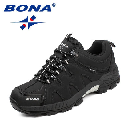 BONA Neuheit Klassischer Stil Herren-Wanderschuhe zum Schnüren Herren-Sportschuhe Outdoor-Jogging Trekking-Sneaker