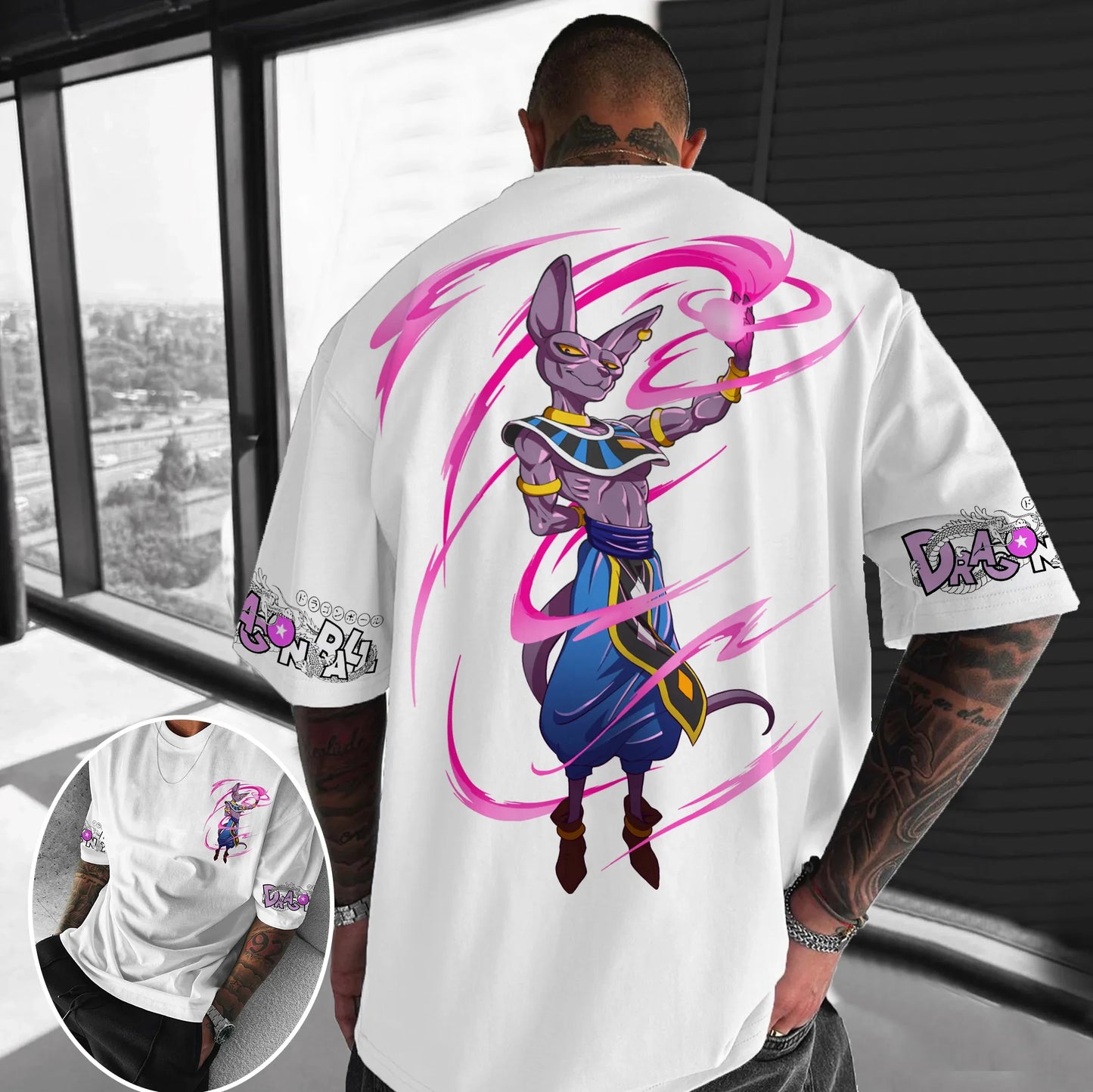 Dragon Ball Z Printed Short Sleeve Cotton T-Shirt Son Goku Vegeta Men Women Clothes Harajuku Y2K Tee Vintage Summer Streetwear