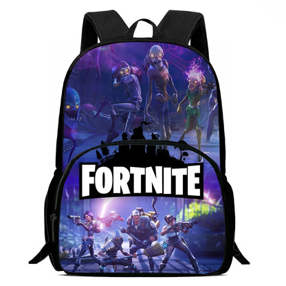 Kids School Backpack with Front Pocket, Light Weight Cartoon Fortnite Children Backpack For Age 6-9, Bags For Boys Girls