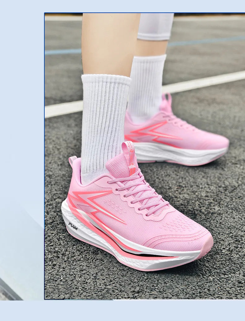 Sports Running Shoes Speciality Marathon Men Breathable Lightweight Carbon Board Women's Comfortable Athletic Nonskid Sneakers