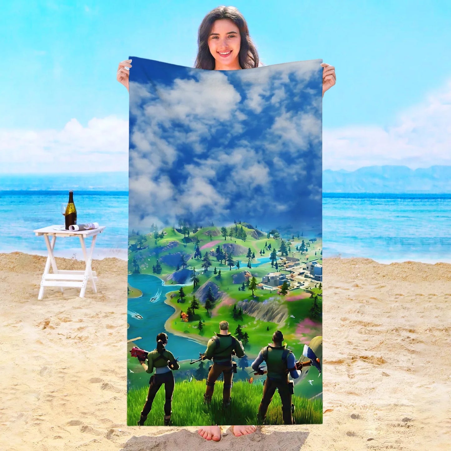 Game F-Fortnites Strandtuch Hotelhandtücher Badezimmer Sauna Spa Playa Reise Schwimmbad Für Zuhause Babybad Mikrofaser Fitnessstudio Dusche