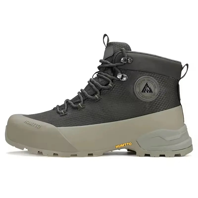 Zapatos de senderismo HUMTTO, botas de caza impermeables para hombre, botas tácticas de combate para desierto hasta el tobillo, botas de trekking para hombre y mujer, zapatillas cálidas de cuero