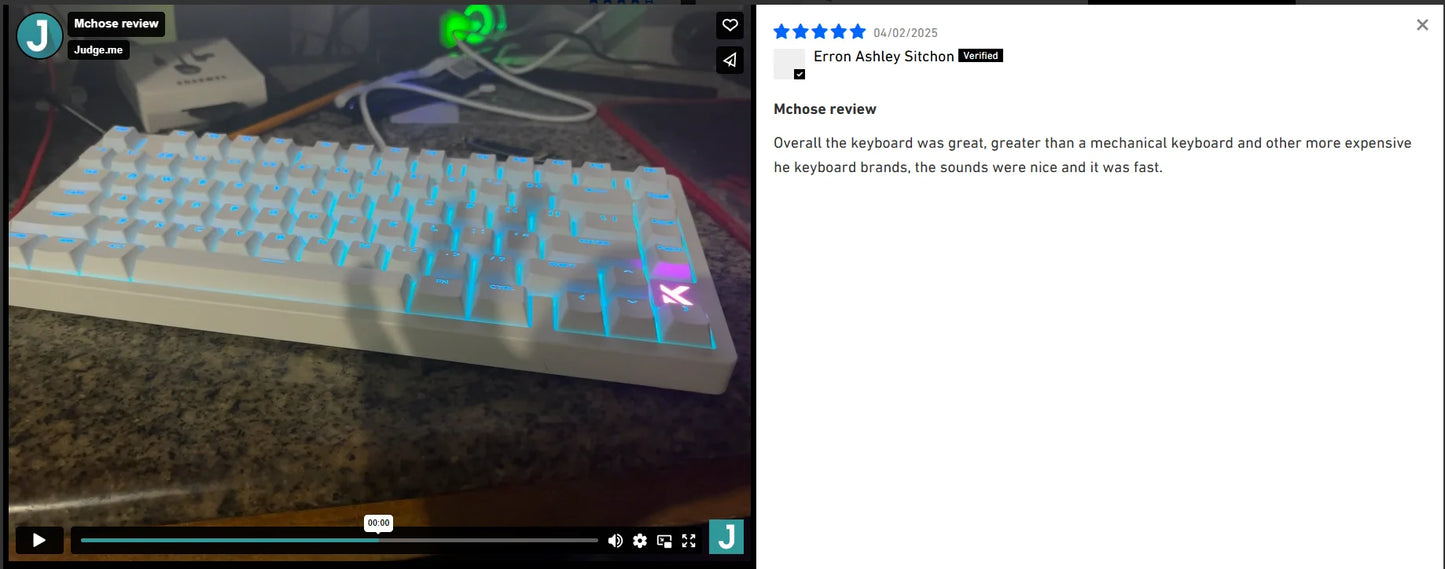 MCHOSE Jet 75 Magnetic Switch Gaming-Tastatur Hall Effect Hot-Swappable Angepasstes RGB Snap Tap 0.1ms Latenz 8kHz Abfragerate