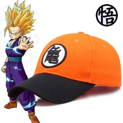Dragon Ball Son Goku Unisex Gui Wu Embroidery Baseball Caps Spring and Autumn Outdoor Adjustable Casual Hats Sunscreen Hat