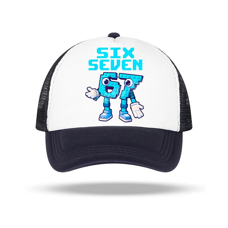 Steal A Brainrot 67 Baseball Cap Anime Character Print Sun Hat Child Adults Adjustable Peaked Caps Summer Casual Hats Xmas Gifts
