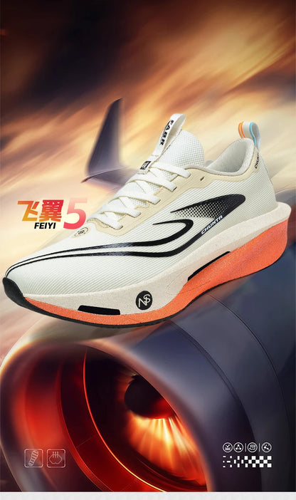 Carbon Plate Sports Running Shoes Marathon Men Breathable Lightweight Women's Comfortable Athletic Non-Slip Chunta Sneakers