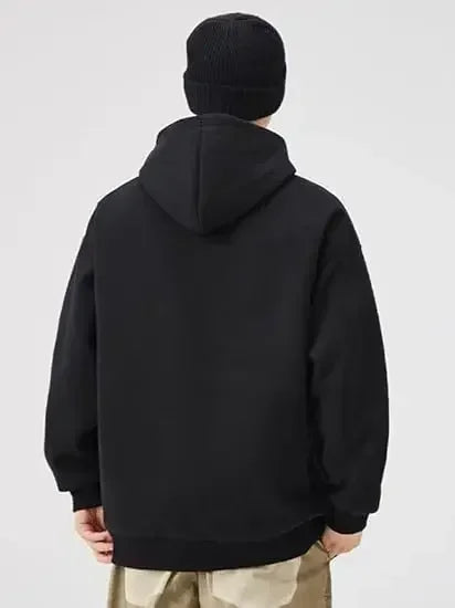 Conjunto de sweatshirt com capuz preta Dragon Ball Z Frieza Forma Dourada, estampado nas costas com efeito de energia roxa, sweatshirt de algodão com design de logótipo M