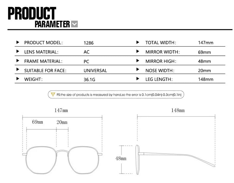BOYSEEN Thick Frame Rectangle Sunglasses For Man Can Make Prescription Lens 2026 Street Style Orange Sunglasses
