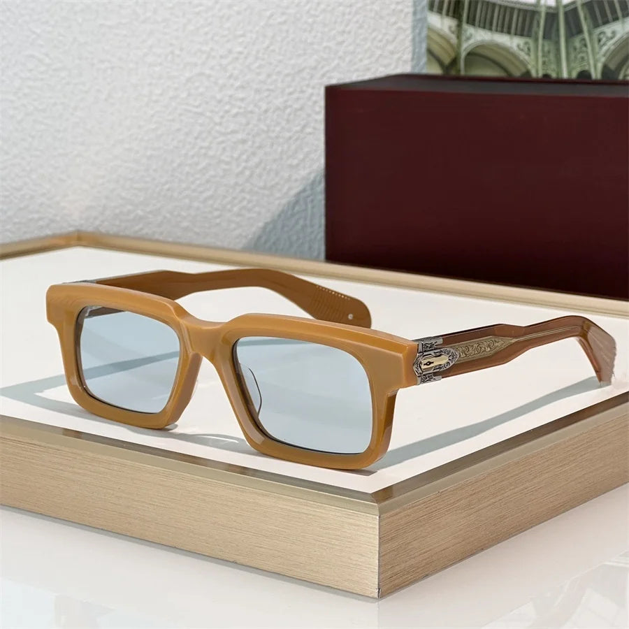JMM BELVEDERE Design Luxury Brand Men Sunglasses Women Thick Acetate Style Trendy Oval UV400 Outdoor Trendy Fashion Eyewear