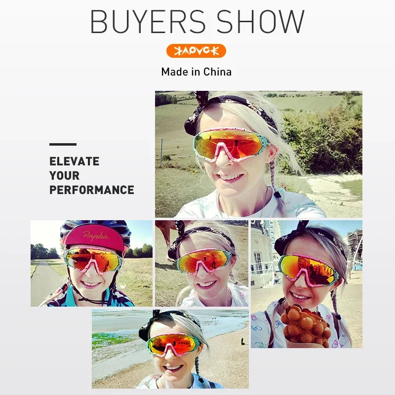 Kapvoe Men Brand Fishing Mountainee Cycling Sunglasses Women Road Bike Goggles Bicycle Glasses Cycling Eyewear Oculos Ciclismo