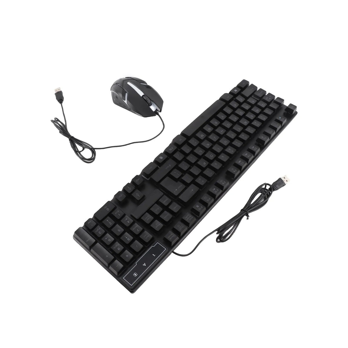 Keyboard Mouse Combo 4-piece Gaming Combo Ergonomic 104 Keys Keyboard 4-color Breathing Light Mouse Headset Anti-slip Mouse Pad