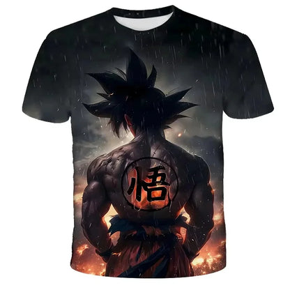 Summer 2026 Dragon Ball T Shirt Kids Tops Tee Anime Figures Son Goku Super Saiyan T-shirt Boys T-shirts Children Short Sleeve