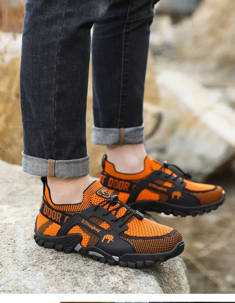 Chaussures décontractées d'été respirantes pour hommes, chaussures de sport pour hommes, confortables et légères, chaussures de sport d'extérieur