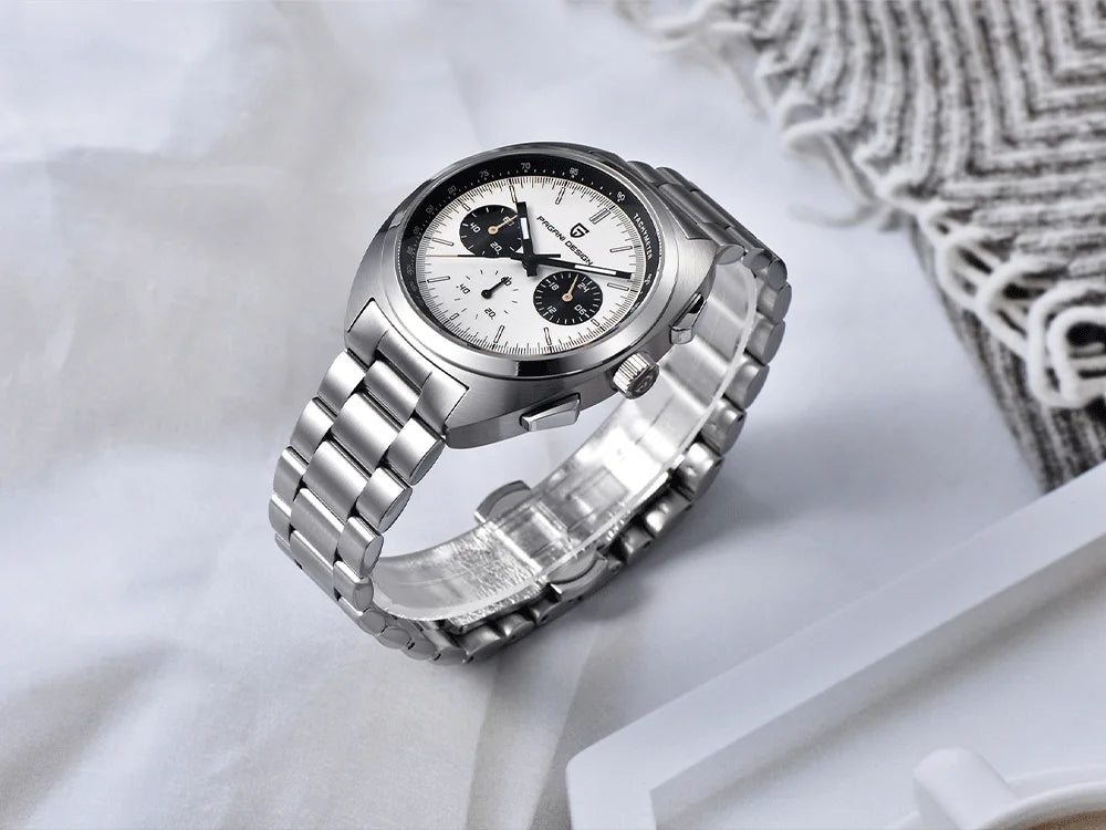 Pagani Design 2026 Fashion Men's Quartz Watch Top Brand Luxury Sapphire VK63 Men's Chronograph All-Steel Diving Relógios Masculino