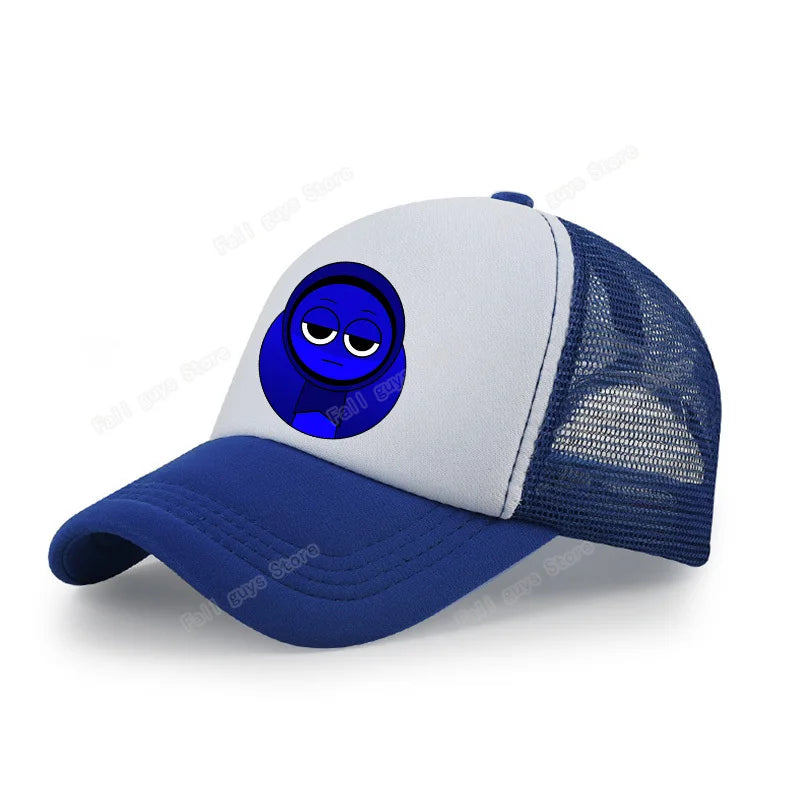 Sprunkis Unisex Baseball Cap Adjustable Summer Parent-child Sunhat Mesh Breathable Outdoor Sport Boy Hip Hop Peaked Hat Gift