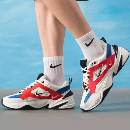 Scarpe da uomo Nike M2K Tekno Retro Chunky Dad in pelle stratificata e materiale sintetico, sneakers casual alla moda per il tempo libero AV4789-100