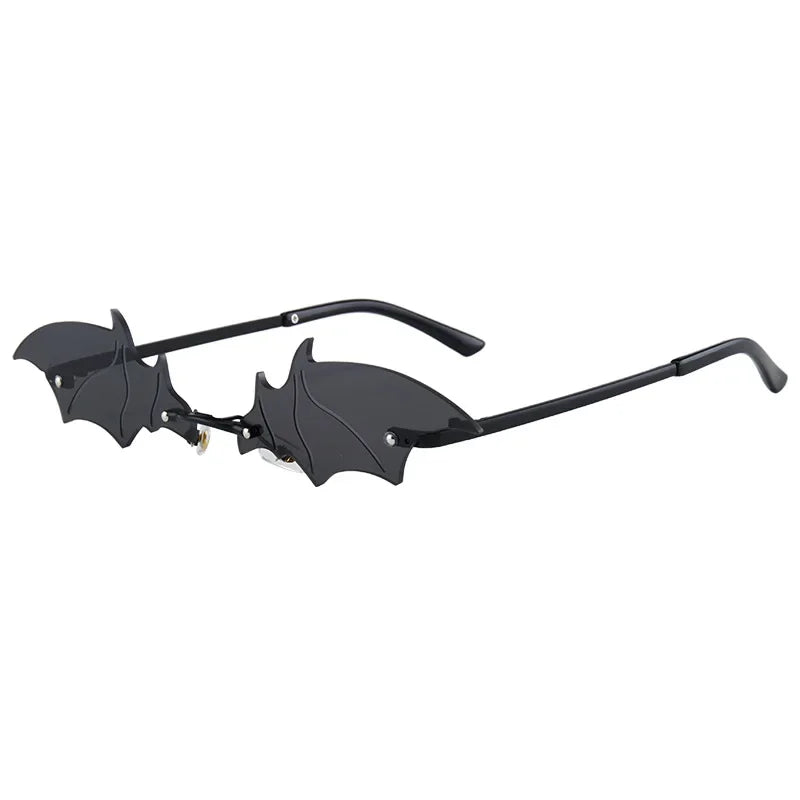 1-36Pcs Bat Sunglasses Black Retro Punk Hip Hop Style Sunglasses for Halloween Everyday Life  Party Fashion role play decoration