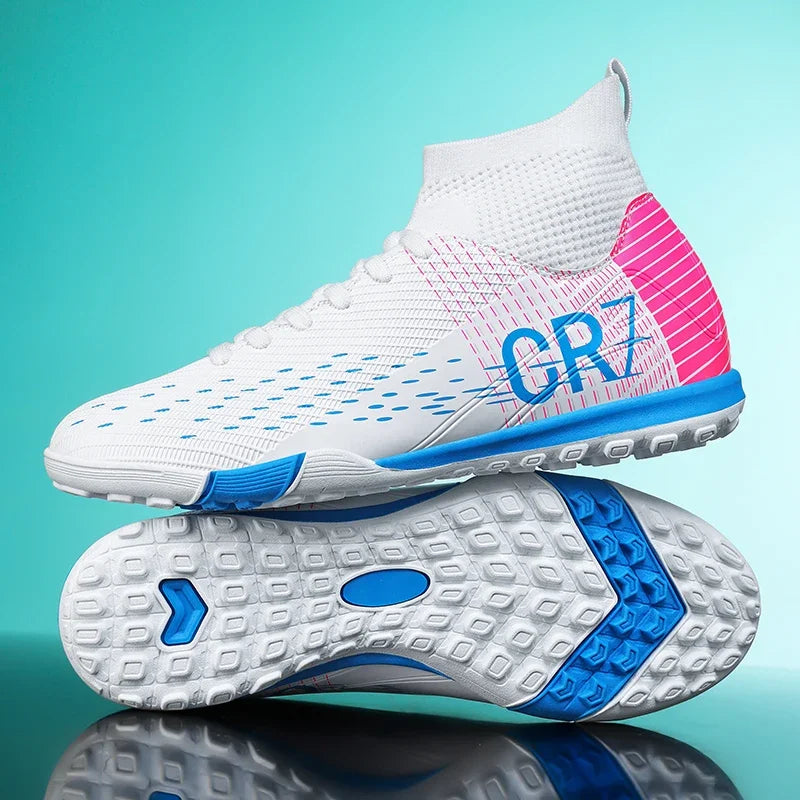 Nouvelles chaussures de football pour hommes, crampons pour terrain en herbe, baskets, chaussures de football de haute qualité, antidérapantes, montantes, pour futsal, matchs en salle, best-seller FG/TF