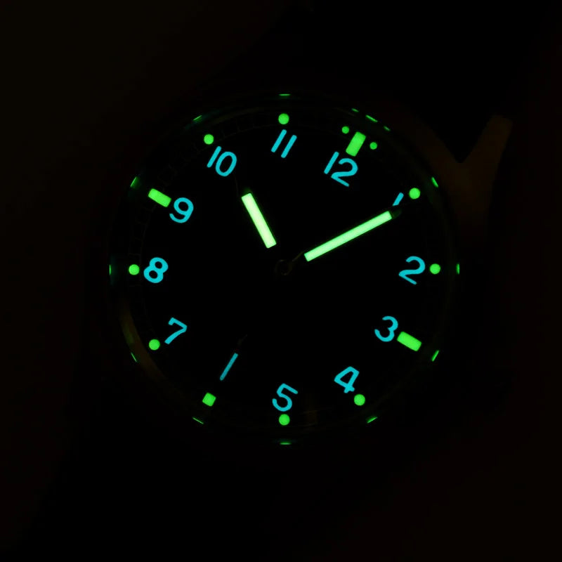 Baltany Dirty Dozen Watch Men's S2019 Military Vintage Wristwatch Small Seconds Hand VD78 Quartz Luminous 100M Waterproof Field Watch