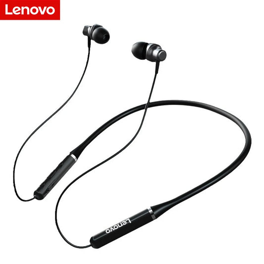 Écouteurs Bluetooth Lenovo, étanches, qualité audio HIFI sans perte, tour de cou magnétique, casque de sport léger, circumaural