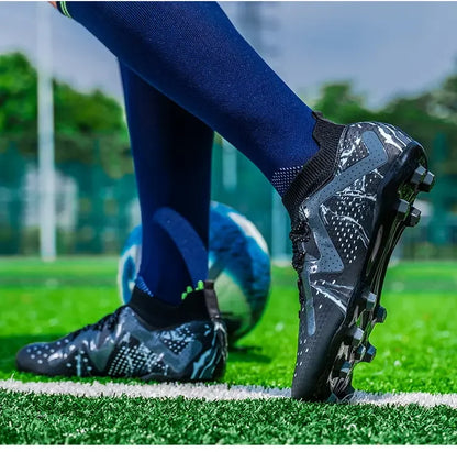Oversized Football Boots For Youth & Children, Comfy Flexible Design, Stable Anti-slip Performance For Outdoor Field Sports