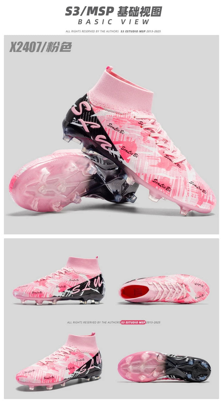 Botas de fútbol profesionales para hombre, zapatillas de fútbol Society, tacos de fútbol FG ultraligeros para entrenamiento, calzado deportivo de fútbol para exterior