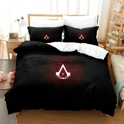 2023 Game God of War Bedding Set Single Twin Full Queen King Size Bed Set Aldult Kid Bedroom Duvetcover Sets Anime Bed Sheet Set