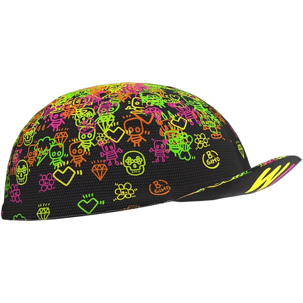 Classical Summer Breathable Cycling Caps Men And Women Funny Multi Styles Quick Dry Sports Hats Red Blue Black White