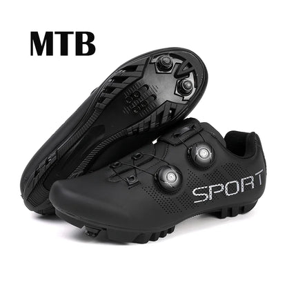 Scarpe da ciclismo ultraleggere, traspiranti e leggere, suole rigide compatibili SPD per allenamento e competizioni su bici da strada e mountain bike