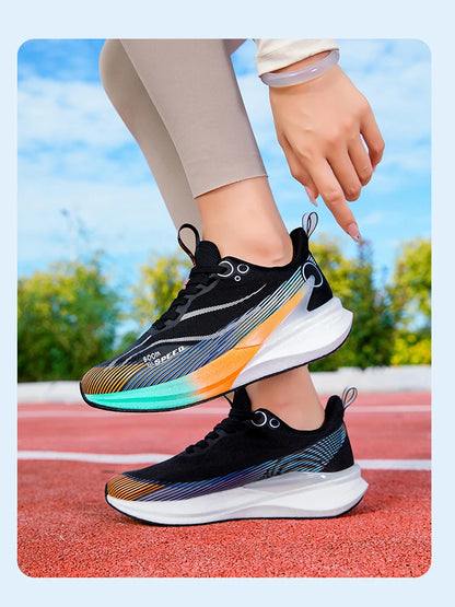 2025 Men's and Women's Professional Carbon Plate Marathon Running Shoes Shock Absorption Ultra-light Stable Support Sports Shoes
