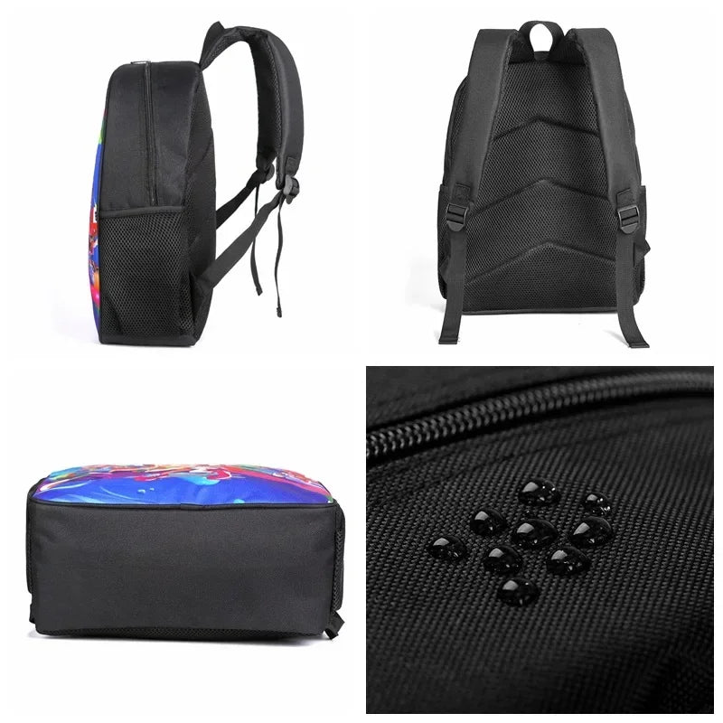 Game God of War Schoolbag Backpack Lunch Bag Pencil Case Set Gift for Kids Students
