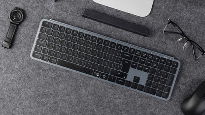 Keychron B6 Pro ISO-Layout ultraflache kabellose Tastatur in voller Größe, tragbar und leicht, mit 2.4GHz- & Bluetooth-Verbindungen