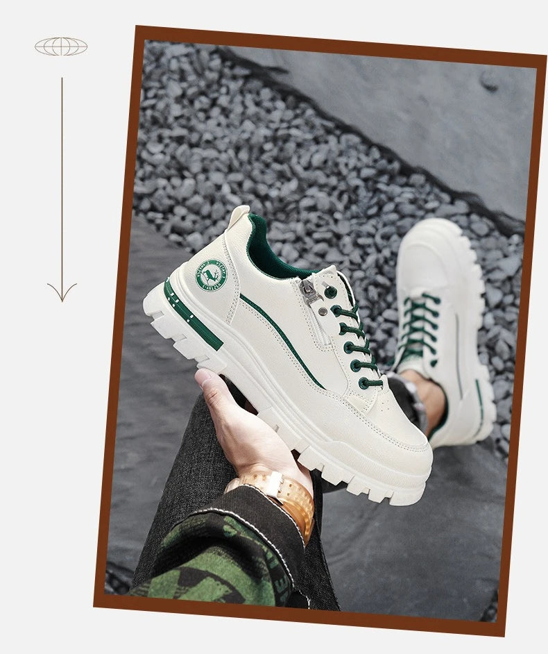 Sapatilhas de Skate para Homem, Casuais, Desportivas, de Outdoor e Caminhada, Modernas, Urbanas, Confortáveis e com Sola Grossa