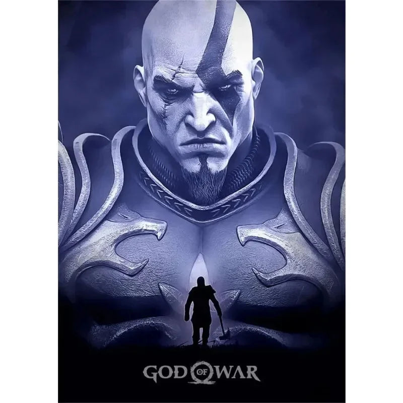 Canvas Painting Posters and Prints Wall Art Anime Pop Game God of War Ragnarok Poster Aesthetics Kratos Gaming