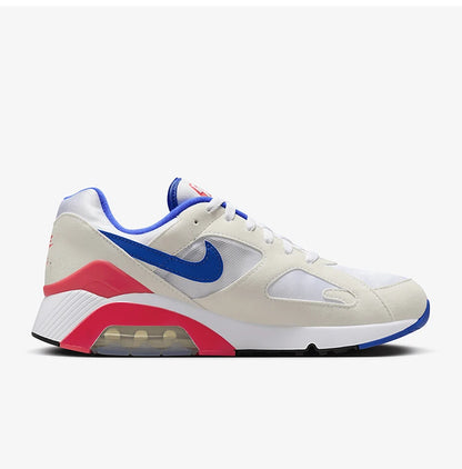 Nike Air Max 180 FJ9259-100 genuínos para homem, ténis de corrida duráveis e com bom suporte