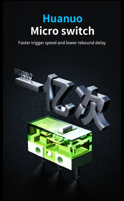 AJAZZ AJ179 V2 MAX Tri-mode Right-handed Mouse 56g Lightweight PAW3311 Sensor Huanuo Micro Switch Telink Microchip