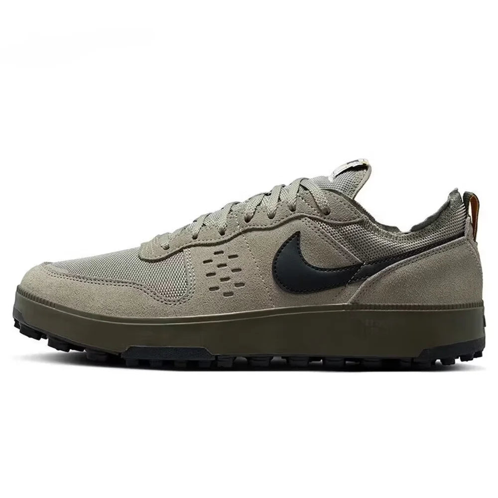 Nike C1TY Round-Toe Fashionable, Comfortable, Non-Slip, Durable Low-Top Casual Shoes (Unisex) - Brown and Green  FZ3863-300