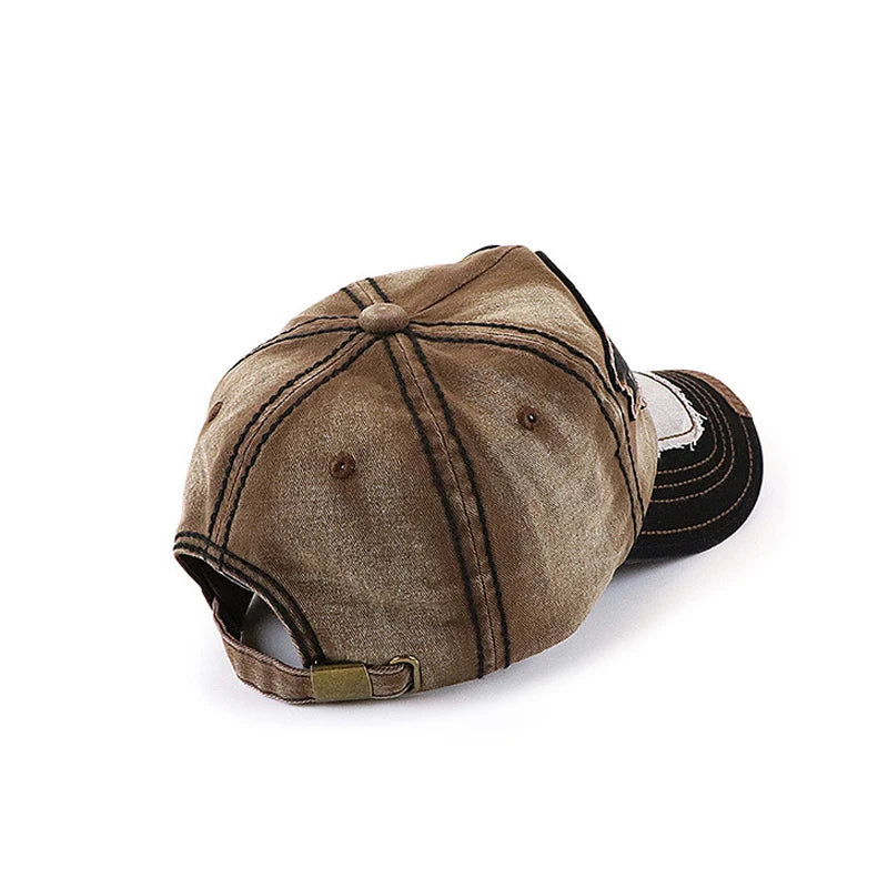 Eagle Soars In The Sky And Flies Freely Eagle Embroidered Large Head Baseball Cap With 3 Wizes To Choose From