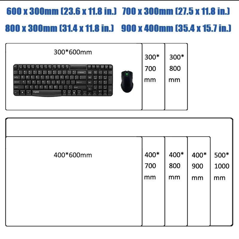 Tapete de rato gaming Overwatch Anime Girl grande XXL com impressão HD, base para teclado de computador, portátil e escritório, tapete de secretária em borracha macia 900x400 MM