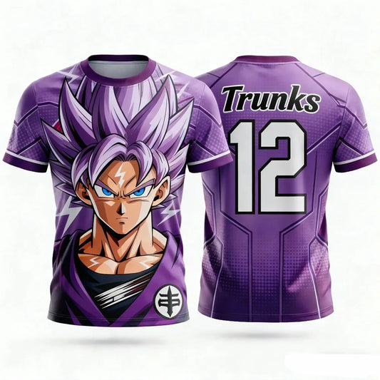 2026 New Men's "Dragon Ball" 3D Printed Anime Style T-shirt Children's Fashion Casual Football Sports Short-sleeved