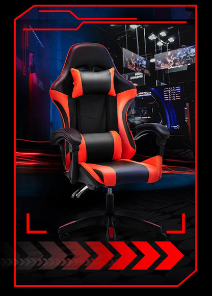 Ergonomic Gaming Office Chair Racing Style Computer Chair with Adjustable Height, Comfortable E-Sports Desk Chair for Home Office, PC Gaming & Work
