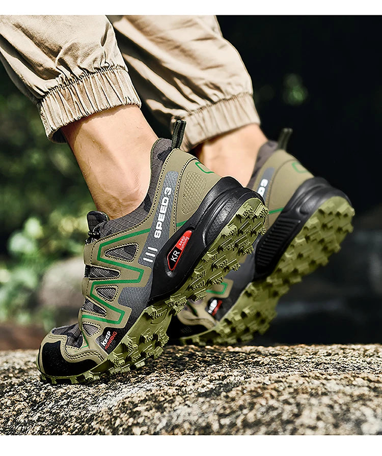 Sapatilhas de Caminhada de Alta Qualidade para Homem, Ténis Outdoor, Sapatos de Escalada, Sapatilhas de Trekking para Mulher, Sapatilhas Táticas Antiderrapantes
