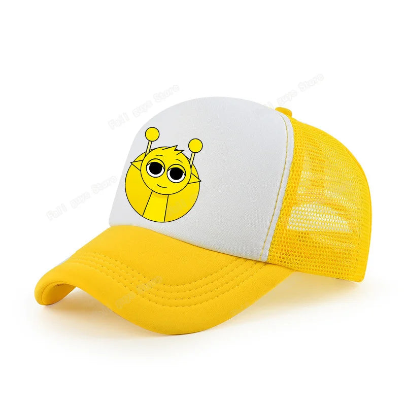 Sprunkis Unisex Baseball Cap Adjustable Summer Parent-child Sunhat Mesh Breathable Outdoor Sport Boy Hip Hop Peaked Hat Gift
