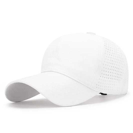 Breathable Mesh Baseball Cap Unisex  Casual Style Polyester Hat Lightweight Solid Color Adjustable Sun Cap for Outdoor