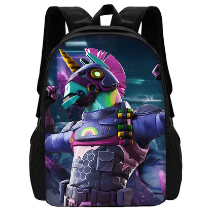 Mochilas Infantis Classic Game FortniteS para Rapazes e Raparigas, Presente de Aniversário para Estudantes, Mochilas Escolares Unissexo para Criança, Mochila de Campismo Durável