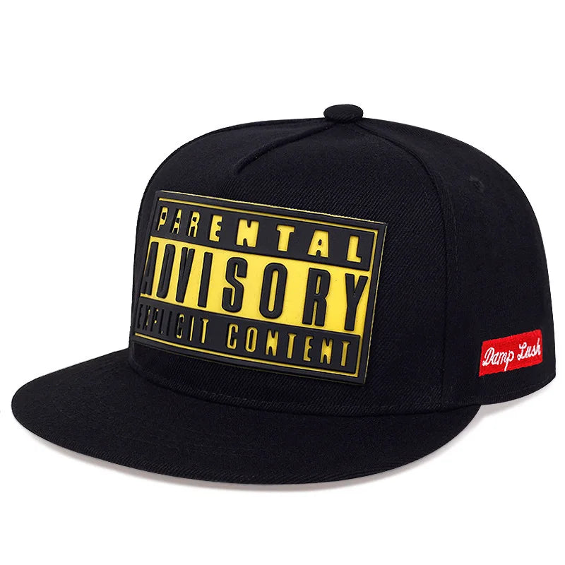 Flat Bill Visor Trendy Patch Snapback Hat Hip Hop Color Block Baseball Cap Unisex Lightweight Sunscreen Dad Hats For Women Men