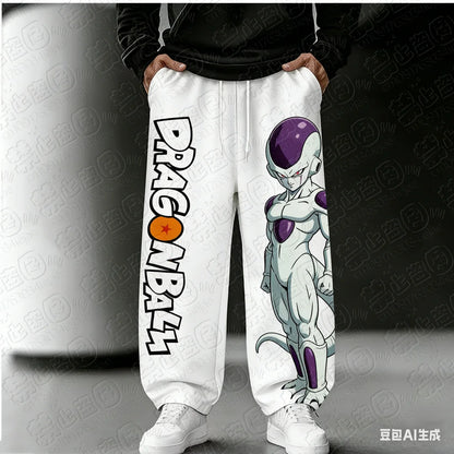 2026 Dragon Ball Goku Style Super Cool 3D Print High Street Style Loose Fit Anime Sports Casual Comic Convention Pants